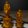6.png Troll Goblin Characters Chess Set - Different 6 Chess Pieces 3D print model