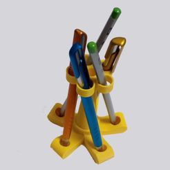 PorteCrayon_5.jpg Archivo STL gratuito Portabolígrafos - Porte Crayon・Design para impresora 3D para descargar