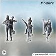 4.jpg Set of six armed rollerblading women with assault rifles and knives (4) - Modern WW2 WW1 World War Diaroma Wargaming RPG Mini Hobby