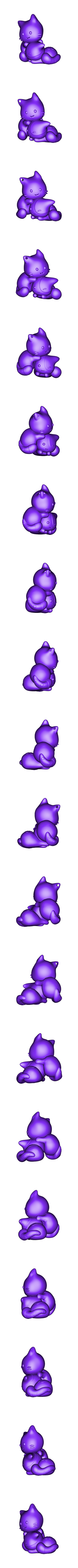 cats g keychain o.OBJ twin cats keychain