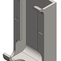 Rangement-AQ-V2-Mural.png STL file AQ dispenser 21700 / 20700 with wall hook・3D printing design to download