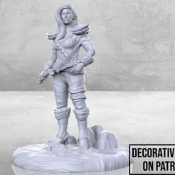 Water_Genasi-01.jpg Fichier STL gratuit Water Genie - Miniature de table・Modèle pour imprimante 3D à télécharger