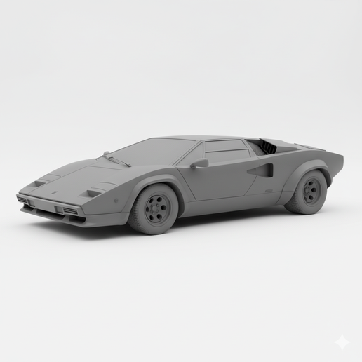 Lamborghini Countach LP400 JDM, SUV, sports car, automobile, vehicle, vintage car, muscle car, garage, supercar, classic car, car 3D, car model, truck, car STL, diorama, hypercar, race car, drift car, pickup, car