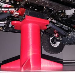 20170524_224303.jpg STL file RC Crawler Scaler Stand (Jack Stand) Work Stand 110mm・Template to download and 3D print