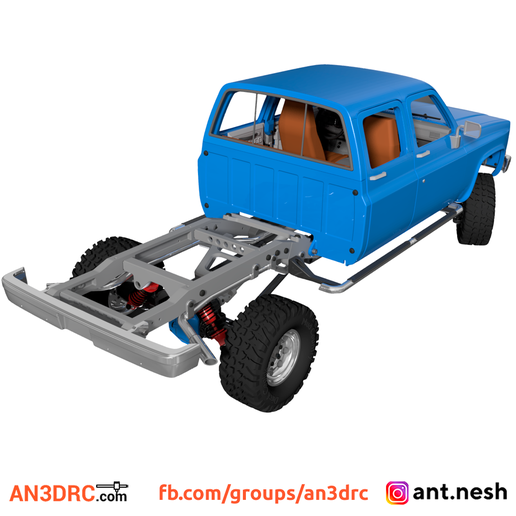 K20cc_8.png 3D Printed RC Car Chevrolet K20 Crew Cab Pickup by AN3DRC