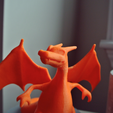 3D printing 3D model Pokemon STL file Charizard Statue_with_Stand5.png Archivo STL gratis Estatua de Charizard con soporte・Diseño de impresora 3D para descargar