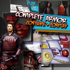 3d_model_samurai_yoroi_full_pack_stl_data.jpg Samurai Complete Armor Yoroi Nathan Algren Costplay the Last Samurai