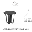 AMARA-MID-CENTURY-TERRACE-SIDE-TABLE-4.png Miniature Amara-Inspired Mid-century Terrace Side Table, Miniature Table, Mini Furniture