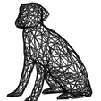 labrador.png Wired Labrador - 3D Wire Art