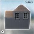 4.jpg Modern slate-roofed building with annex and upper floor (20) - Modern WW2 WW1 World War Diaroma Wargaming RPG Mini Hobby