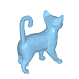 model-3.png Brass abyssinian cat low poly