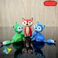 Articulated-Fox-4.jpg 🦊Print in place Articulated Fox  🦊movable head hands tail no supports