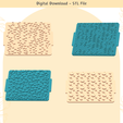 Texture-mat-3.png Texture Mat Bundle | STL File | Clay Embossing Stamp | Unique Pattern | Polymer Clay Earrings | Clay Tools