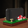 CEED8D77-9272-45C0-8059-6B2BD55DA5E4.png Mushroom Nintendo Switch Dock Holder 3D Model