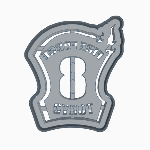 FIRE FORCE LOGO - ENEN NO SHOUBOTAI / ANIME - 3D model önizlemesi