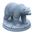 a67.png Polar Bear Figurine | Arctic Wildlife Sculpture on Ice Base