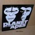 planeta-de-los-simios-planet-of-the-apes-cartel-letrero-impresion3d-vintahe.jpg Planet of the Apes, Planet of the Apes, poster, sign, signboard, logo, 3d printing, fiction, movie, movie