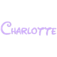 charlotte.stl 50 Names with Disney letters