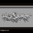 008.jpg Race Horse wood carving file stl OBJ and ZTL for CNC