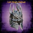 3.jpg Lich King Helmet Cosplay World Of Warcraft - STL File