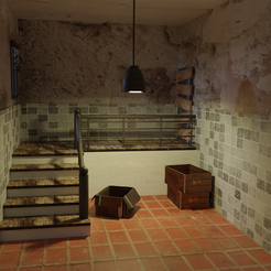 room.png Fichier OBJ ancienne chambre・Modèle à imprimer en 3D à télécharger