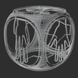DeathpoolD6V2_wire.png DeathPool D6 Dice Modelo para impressão