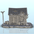 4.png STL file Abandoned house with tree trunk (1) - Six Gun Sound Desperado Old Chronicles Gunfight Gutshot Blackwater Gulch・Model to download and 3D print
