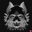 13.jpg Wolf Mask - Japanese Samurai Mask - Oni Tiger Mask - Halloween 3D print model
