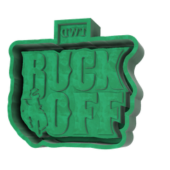 TWD-0031.png Buck Off Western Style STL Freshie Housing Mold