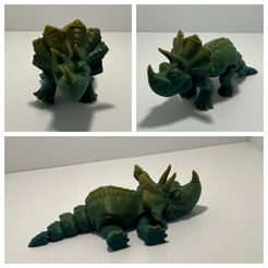 Flexi Print-in-Place Triceratops