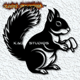 project_20231104_1750200-01.png squirrel with acorn woodland animal wall decor 2d animal wall art