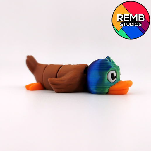 Flexi-Duck-Remb-Studios-11.png Cute Flexi Duck | Print-in-place | No Support