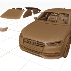 1.png Fichier STL Audi s3・Objet pour imprimante 3D à télécharger