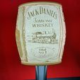 } || A" | \ Jack Daniels barrel-shaped lithophanie lampshade