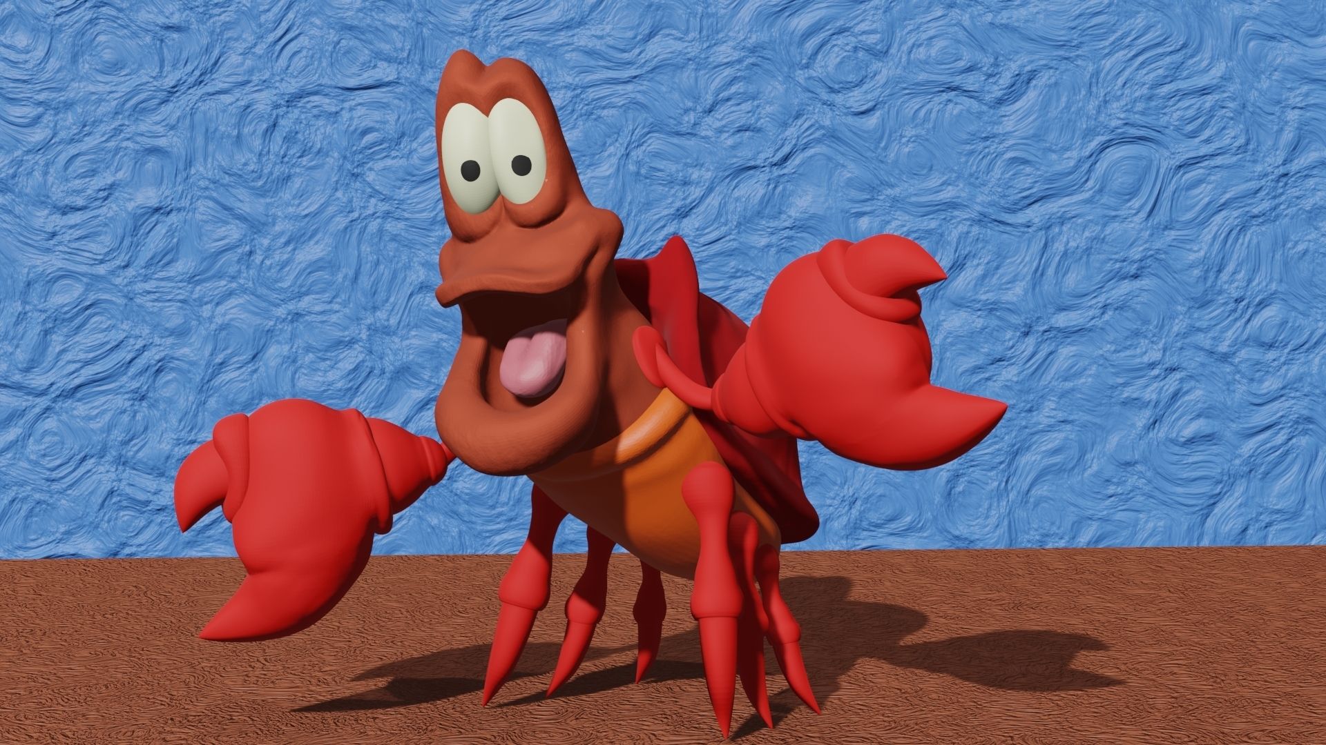 Télécharger fichier STL Le crabe Sébastien La Petite Sirène • Modèle pour impression 3D ・ Cults