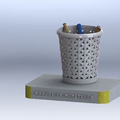 TACHO2.jpg Archivo STL Porta lápices / Cesto de basura・Objeto imprimible en 3D para descargar