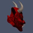 12.JPG Devil Mask-Hannya Mask-Samurai Mask-Satan mask for cosplay 3D print model