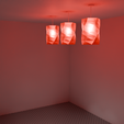lamp-shade-hexagonal-twirl-cylinder-10.png Ceiling Light Shade - Hexagonal Twirl Cylinder Lamp Sheld