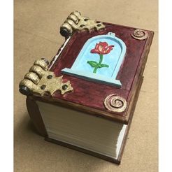 belle book.jpg Fichier STL gratuit Boite à dés Belle livre・Modèle pour imprimante 3D à télécharger