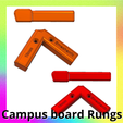 19.png Arrow Rungs Campus board - climbing Hangboard - finger strength trainer - Grip slats  - rock holds  - file for 3D printing