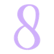 8.stl BARBIE Letters and Numbers | Logo