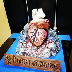 IMG_20180723_214900_592.jpg Free 3D file Heart of stone Desktop statue -Kingkiller Chronicle・3D printable object to download
