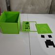 Minecraft-Creeper-Pen-Holder-14.jpg Minecraft Creeper Pencil Case- 3d Printer Toolbox