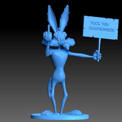 coyote-2.jpg Archivo STL Coyote- Looney Tunes・Modelo imprimible en 3D para descargar