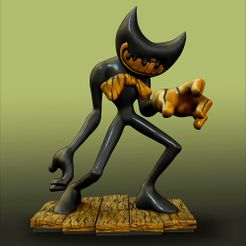 STL file Ink Demon, Bendy and the dark revival 🦸・3D printable model to  download・Cults