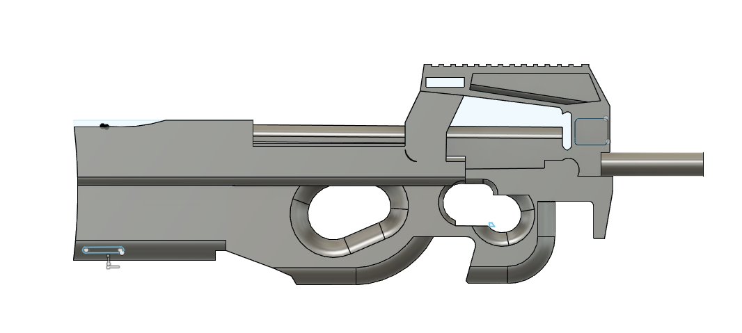 東京マルイ P90対応 3Dプリントレシーバー  HC アッパー フレーム 東京マルイ P90対応 3Dプリントレシーバー HC アッパー フレーム