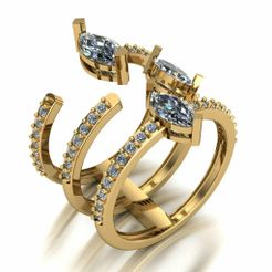 CRing00038-1.jpg STL file Ring 038-02・3D printable model to download