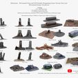 3D-Scanned-Scatter-Terrain-Set-Data-Sheet_1920.jpg 3D file 3D Scanned Trees and 3D Printable Wargaming Scatter Terrain Late Pledge- 3D Scanned Environment Set・3D printable model to download