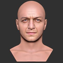 1.jpg 3D file James McAvoy bust for full color 3D printing・3D print design to download, PrintedReality