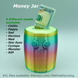 MoneyJarCults3D.png Chill Buddy Money Jar